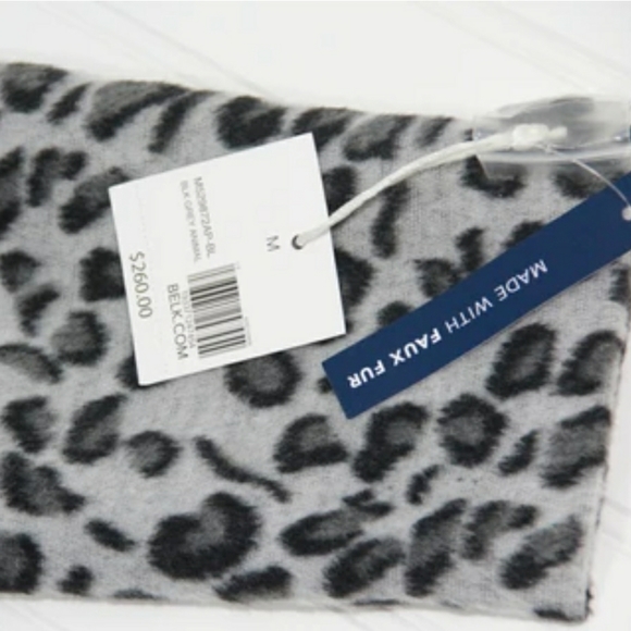 Kaari Blue Faux Fur Coat - Picture 3 of 4